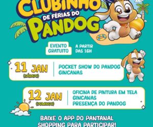 FÉRIAS NO PAN Mascote movimenta férias no Pantanal Shopping com atividades gratuitas para crianças