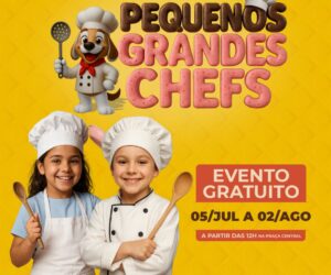 Pantanal Shopping oferece programação gratuita de férias com oficina de culinária para crianças durante todo o mês de julho